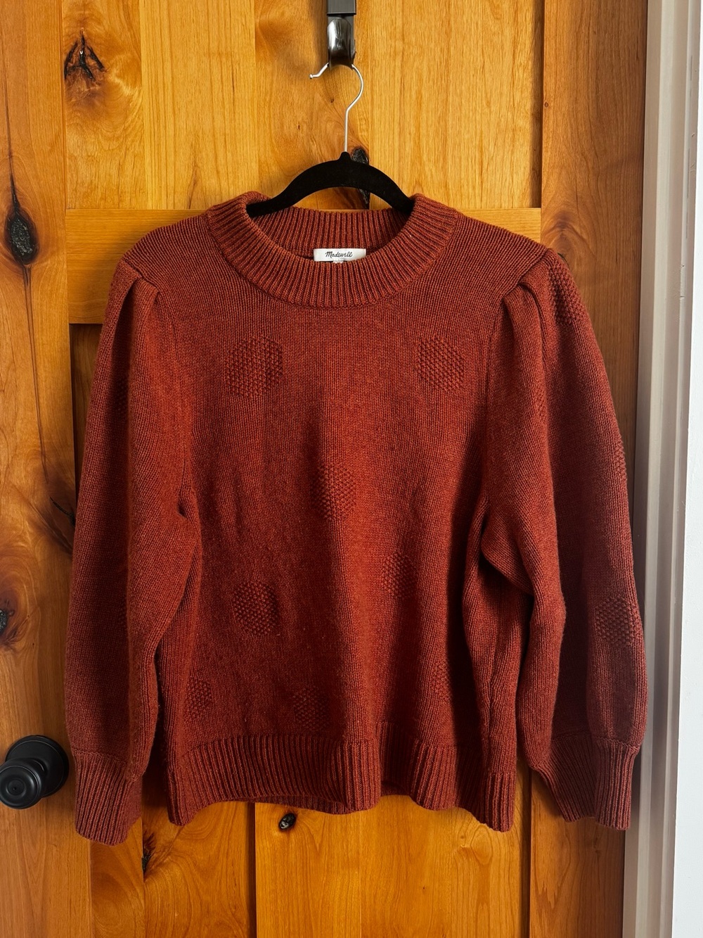 Madewell Burnt Orange Crewneck Sweater